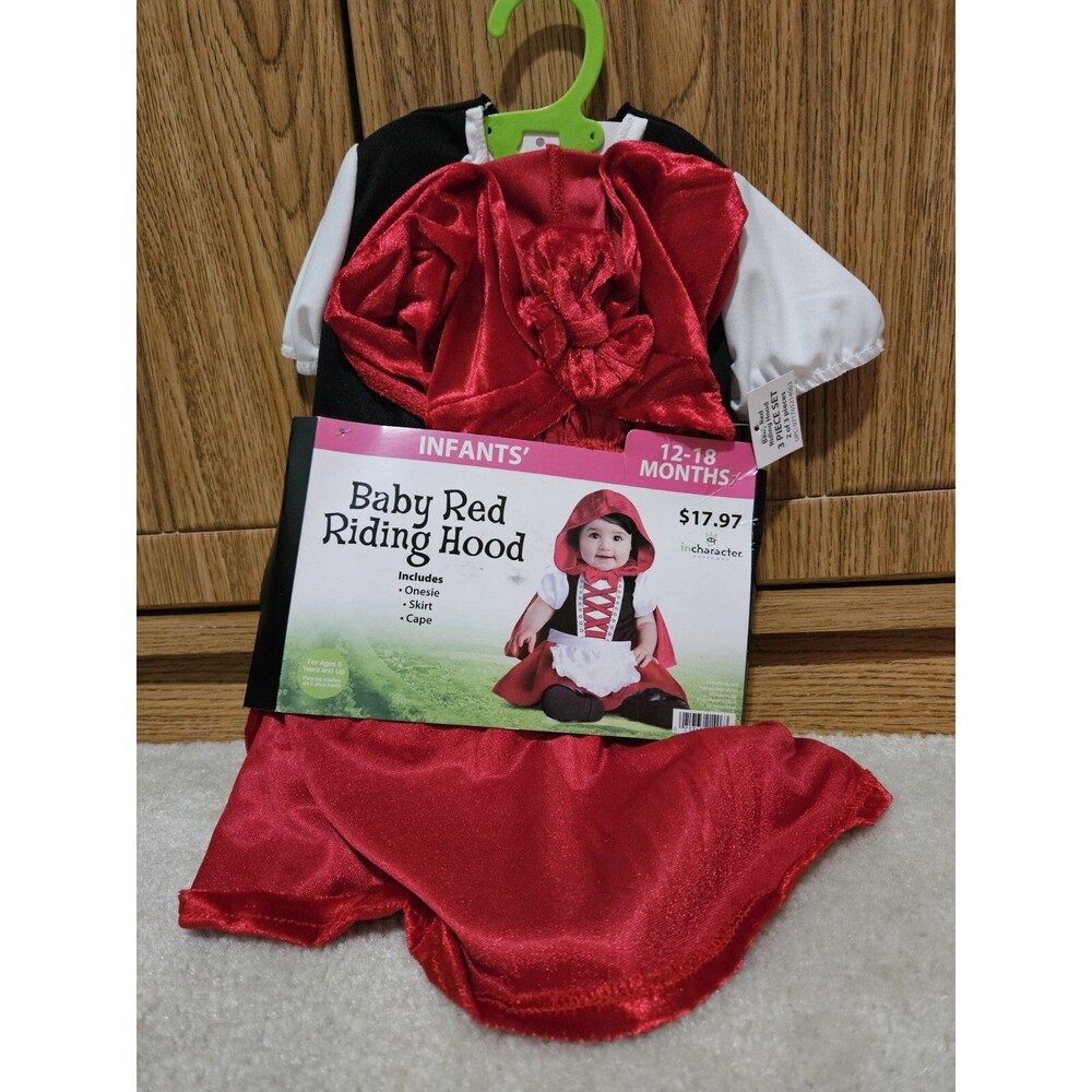 Baby Little Red Riding Hood Dress Up Halloween Costume - 12-18M Months